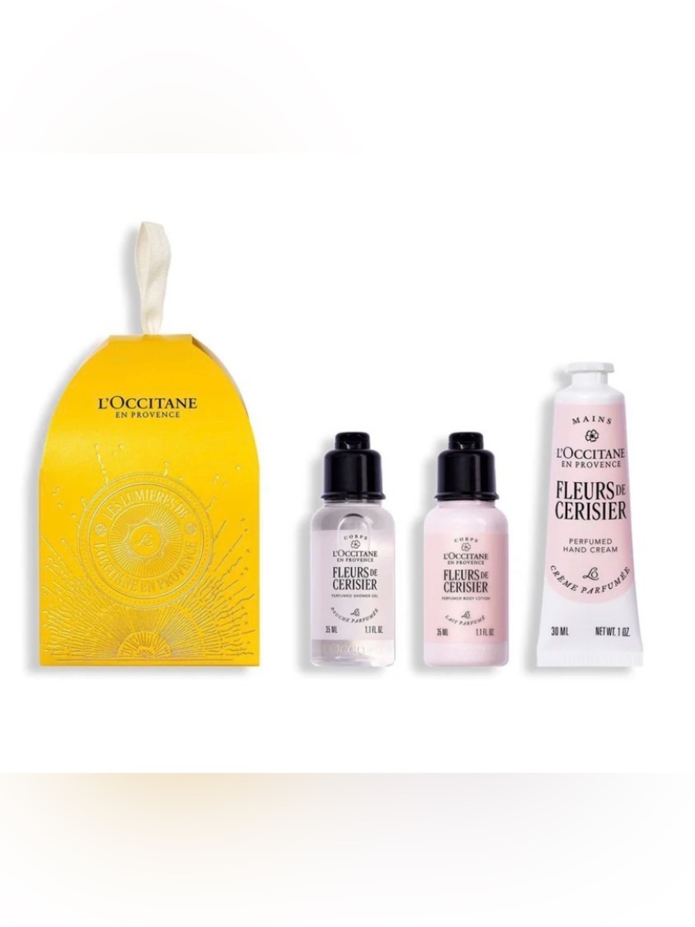 BNIB L’Occitane En Provence Fleurs De Cerisier Cherry Blossom Body Care Gift Set